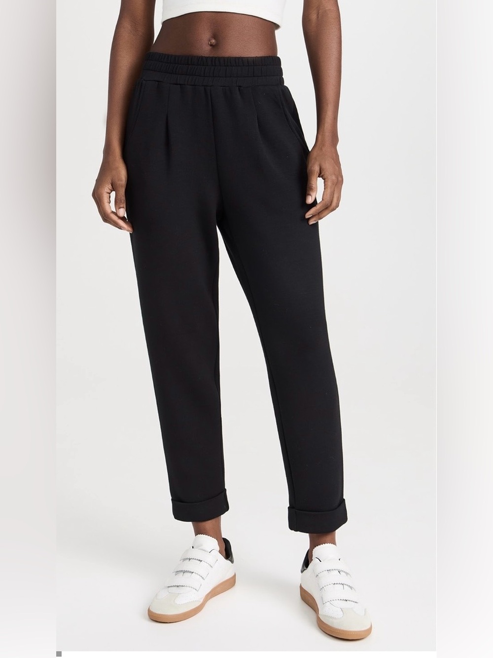 Evereve Varley Double Soft Turn up Cuff pants NEW with tags